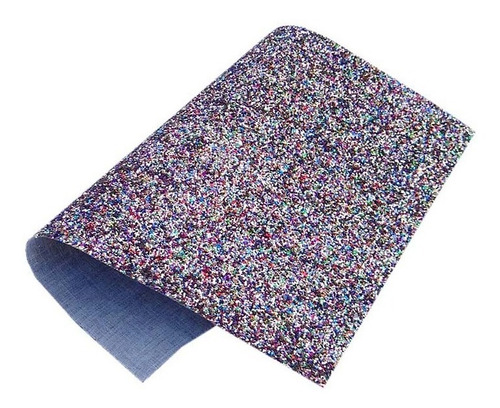 Lonita Flocada Glitter Colorido Encapar Chinelo Laço Aplique