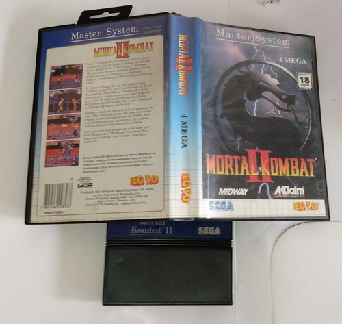 Cartucho Master System Mortal Kombat 2 Tec Toy Sem Manual