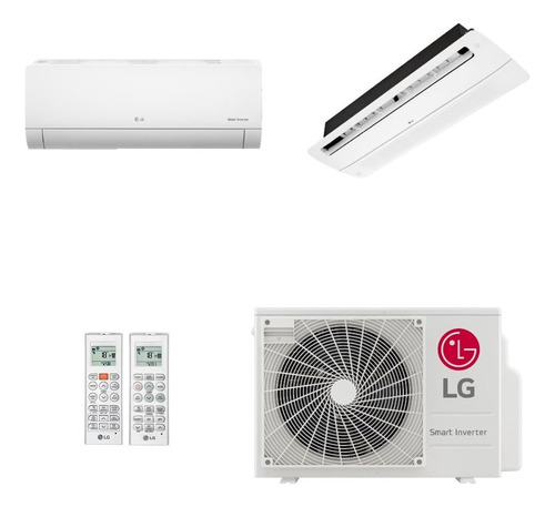 Ar Condicionado Multi Inverter LG 21k 1x 9k + 1x 18k Qf 220v