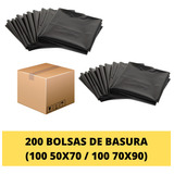 200 Bolsas De Basura / 100 Un. 70x90 / 100 Un. 50x70