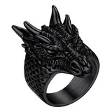 Punk Dragon Anillos For Hombres Joyería Mitología Nórdica .