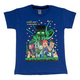 Remera Minecraft Lego Creeper Videojuego Gamer Infantil 