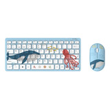 Kit Teclado Y Mouse Ultra Slim Inalambrico 2.4ghz Kids