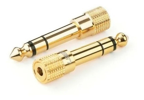 Adaptador Audio Plug 6.5 Macho Jack 3.5 Hembra (2 Unid) 