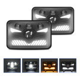 Faros Led 4x6 5  Cuadrados.par Con Luces Diurnas Señal De