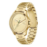 Reloj Lacoste Hombre Acero Inoxidable 2011133 Le Croc Color De La Correa Dorado Color Del Bisel Dorado Color Del Fondo Dorado