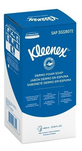 Jabón En Espuma Kleenex Dermo X 800 Ml R 30228072