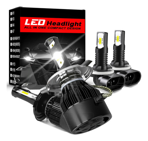 H Kit De Focos Led 9003 881 De Luz Alta/baja Para Hyundai