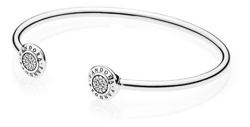 Pulsera Pandora Esclava Signature Chica Plata925  Original 