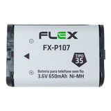 Bateria Telefone Sem Fio 3.6v 650 Mah Tipo 35 Flex Fx-p107