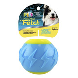 Juguete Pelota Flash Fetch Con Sonido Para Perro Fancy Pets Color Azul/amarillo