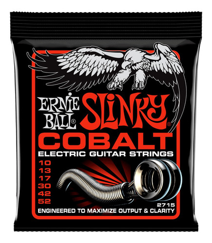 Ernie Ball Cuerdas Guitarra Electrica Slinky Cobalt 10-52