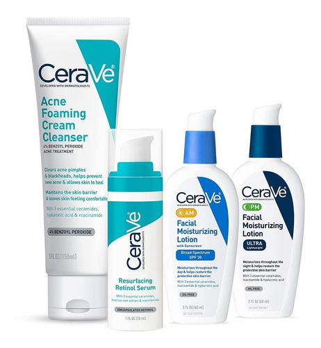 Cerave Kit Tratamiento 4 Piezas