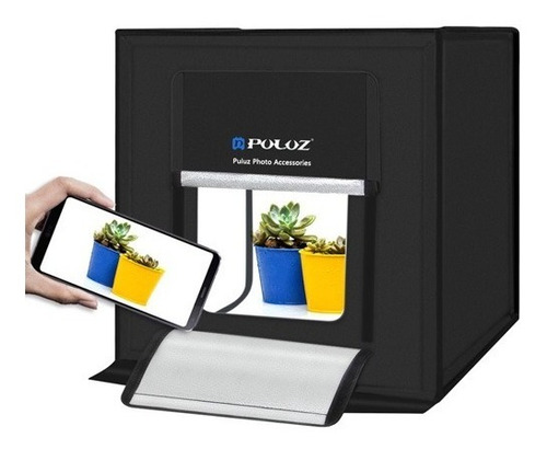 Caja De Luz Mini Estudio Fotográfico Plegable 40 Cms Led