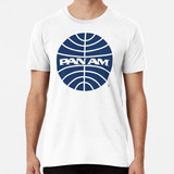 Remera Pan Am Globo Terráqueo Invertido De Mediados De La Dé