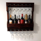 Mini Bar Rustico De Pared Arrebol Pallets