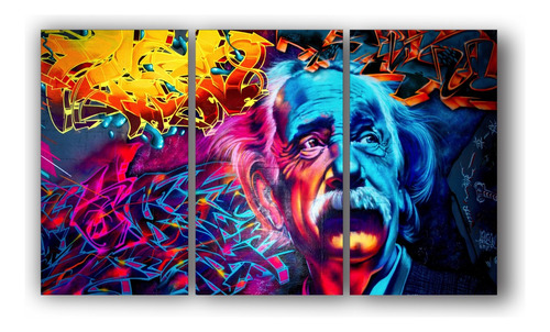 Cuadro Decorativo Moderno Einstein Street Art 