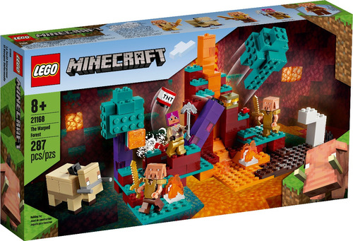 Lego 21168 Minecraft A Floresta Deformada Com 4 Bonecos