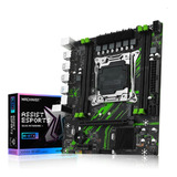 Placa Mae Machinist Pr9 X99 Micro Atx Black Green Xeon