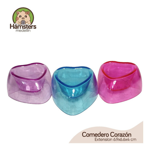 Comedero Hamster Roedor Forma Corazón 