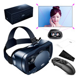Gafas Vr De Realidad Virtual 3d Vr Gafas Con Remoto Controlador, Para Juegos Visión Panorámico Immersivo Compatible Para Iphon X/7/ 7plus /6s 6/plus, Galaxy S8/ S7 Con Pantalla De 5,0 A 7,0 Pulgadas