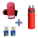 Combo Boxeo: Guantin Trops+bolsa 1.10 Cm+2 Vendas Rango 5cm