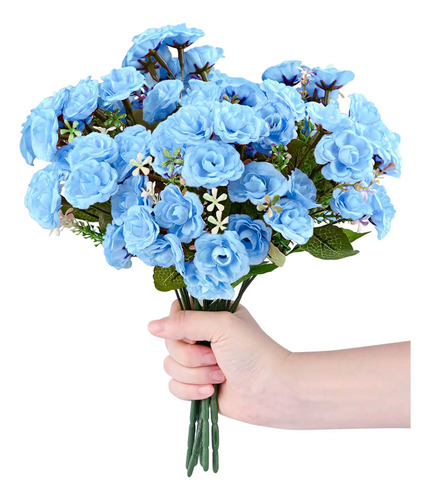 6 Ramos Mini Rose Artificiales Decoracion Hogar 90 Flores