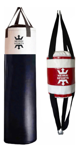 Kit Boxeo Bolsa De 1.30mts + Cielo Tierra Pvc 2 Tensores