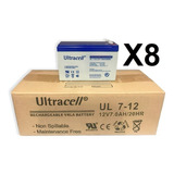 Batería Ultracell 12v 7a Amp De Gel La Caja X 8 Unidades