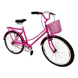 Bicicleta Aro 26 Feminina Tipo Ceci Tropical Retrô Mary Pink
