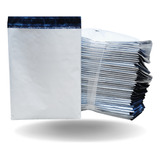 150 Envelopes Segurança 19x25 Com Bolha Branco Saco Correios