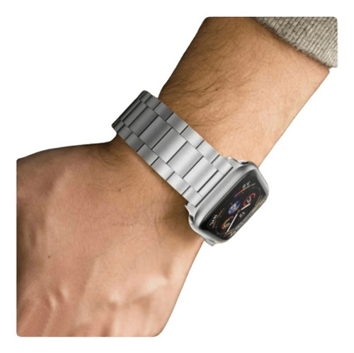 Correa De Acero Inoxidable Para Apple Watch Medida Ajustable