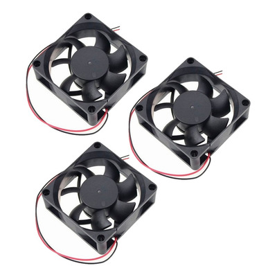 Kit 3 Peças Ventilador Cooler Ventoinha 80x80x25mm 12v