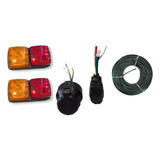 Faros Trasero Para Trailer 246t + Ficha 5 Puntos + Cable 5x1