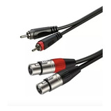 Cable Canon Hembra A 2 Rca Macho 3 Mts  Fervanero