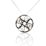 Collar Pendant 206 Diamantes Talla Brillante Free Watch 