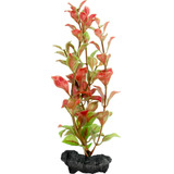 Planta Artificial Red Ludwigia Tetra 15 Cm Decoración 