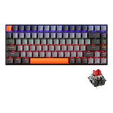 Teclado Mecânico Machenike K500 B84 Switch Huano Red Cor De Teclado Preto Idioma Inglês Us