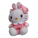 Peluche Hello Kitty Con Orejas De Conejo 28 Cm