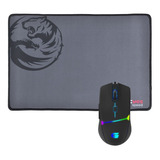 Mouse Gamer Crusader Rgb 7200dpi + Mouse Pad 35.5cmx25.4cm