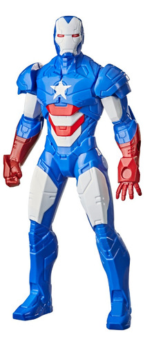 Boneco Homem De Ferro Patriota Marvel Olympus De 24 Cm