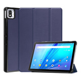 Funda Triple Plegable Azul Oscuro Para Tcl Tab 10s