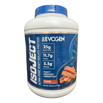 Proteina Aislada Evogen Isoject Ultra Pure Whey 4 Libras Sabor Churro | Envío gratis