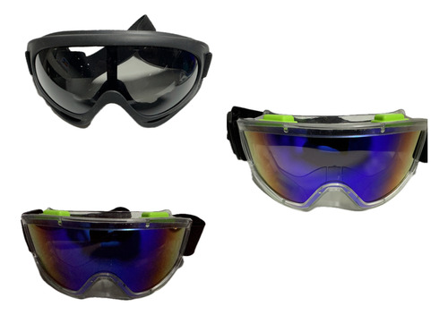 3 Pz Goglesss Motocross Gafas De Esquí Tacticos Nuevo