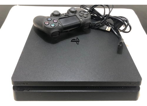 Playstation 4 Ps4 Sony Slim 500gb  Cor Preto - 2 Controles