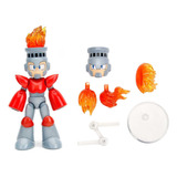 Figura De Colección Megaman Articulada Fire Man + Ice Man 