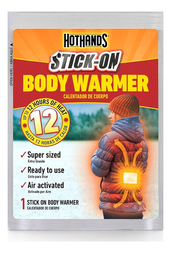 Hothands Body Warmers Adhesivos Calentadores Hasta 12 Horas