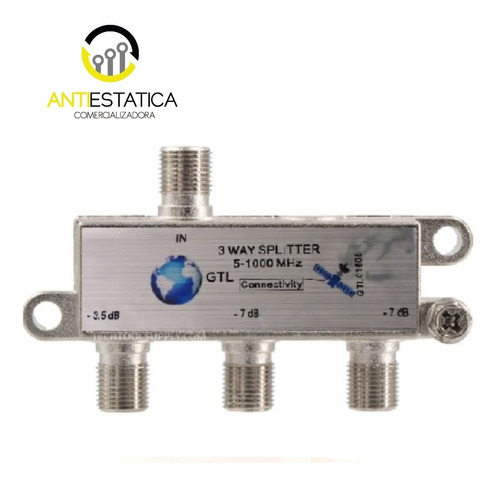 Duplicador Splitter Coaxial Tv  1x3 Vias ( 5-1000mhz) Gtl