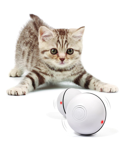 Bola Autogiratoria Inteligente Para Gatos Recargable Por Usb