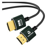  Cabo Hdmi Fino Thsucords 3,3 Pés, Cabo Hdmi Para Hdmi Ultra